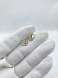 Rose silver beautiful earrings