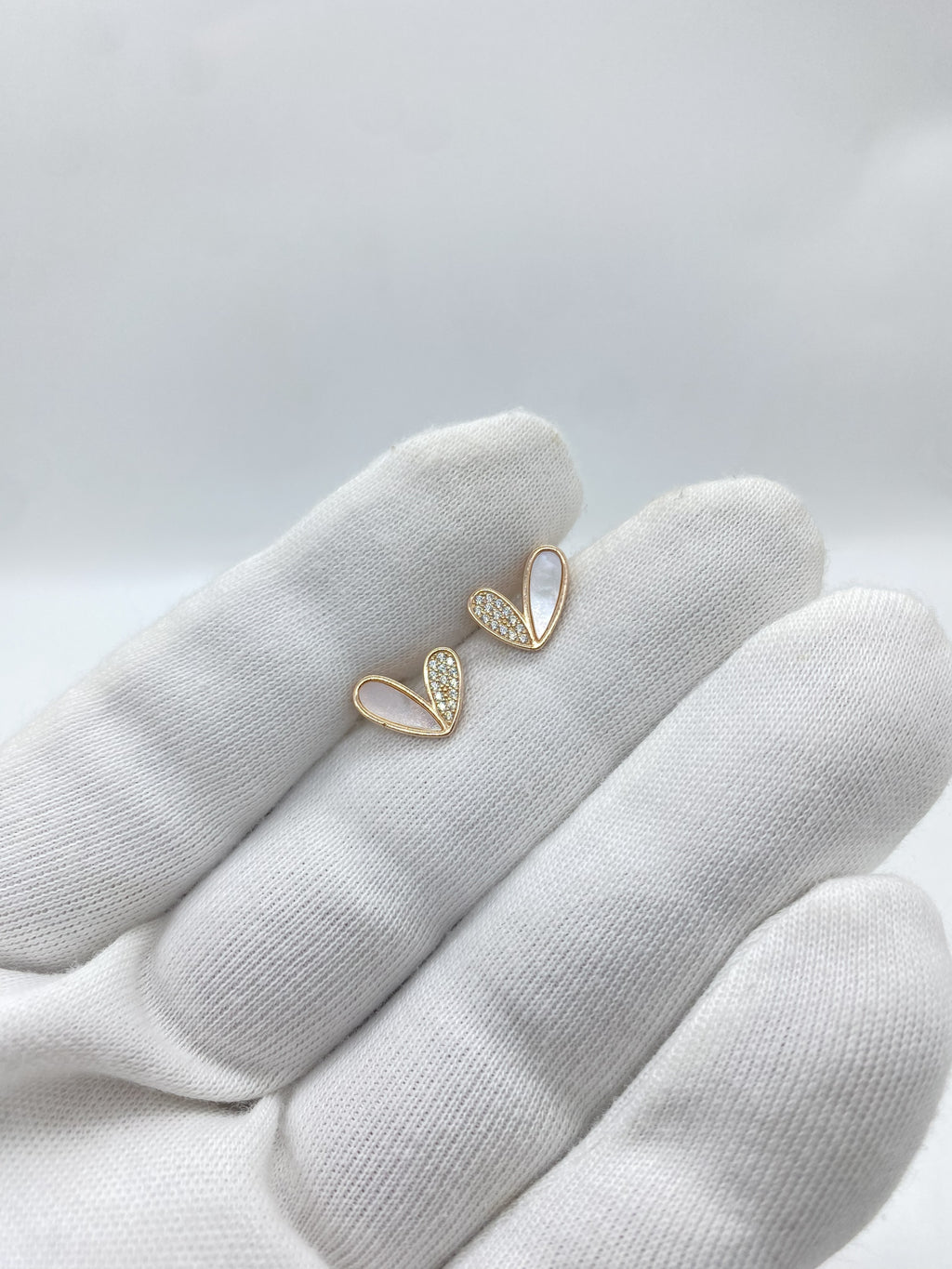 Rose silver beautiful earrings