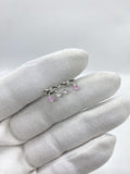 Bow pink and white stone