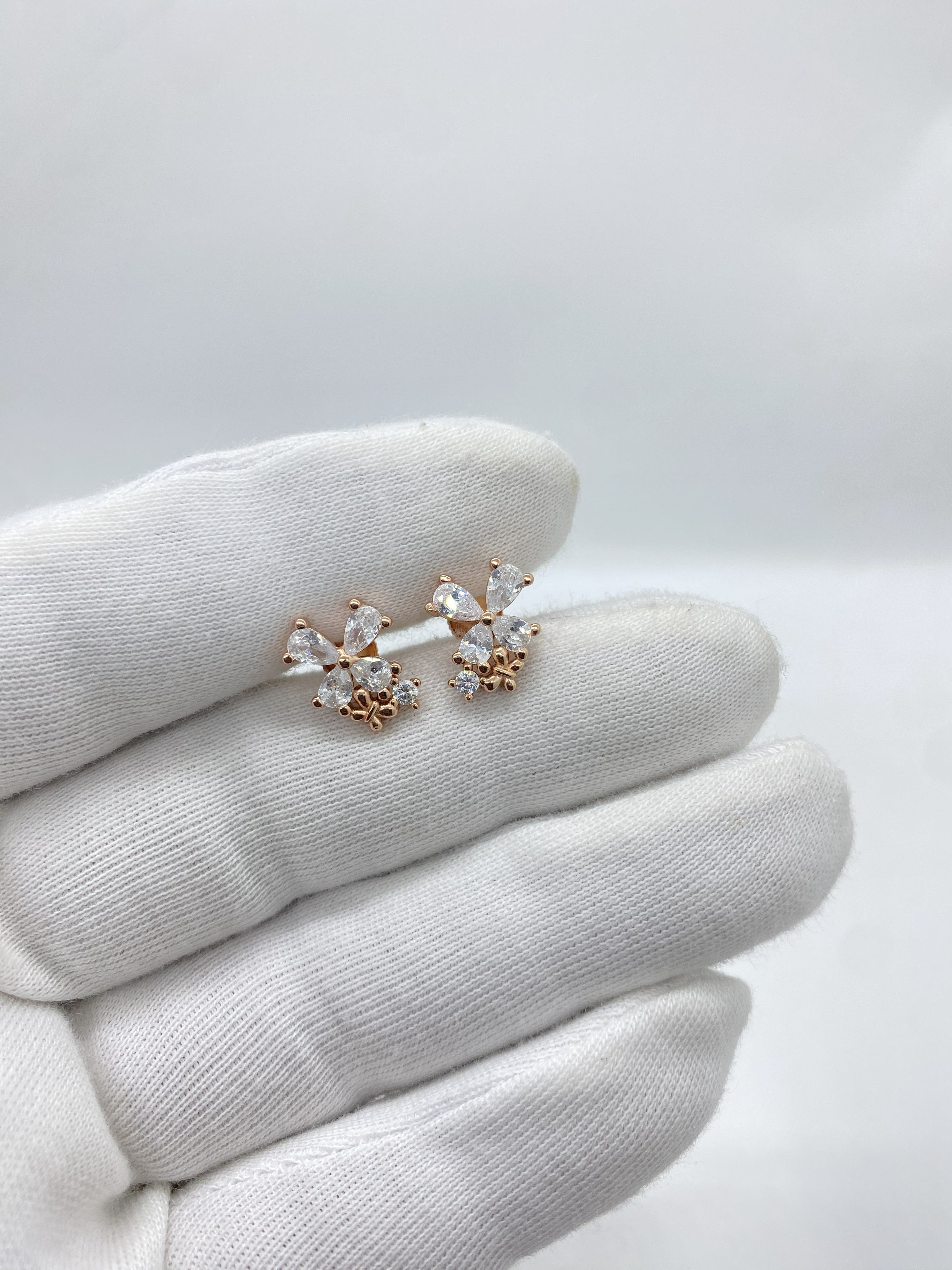 sparkling petal studs