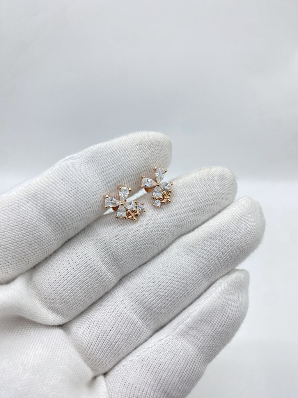 sparkling petal studs