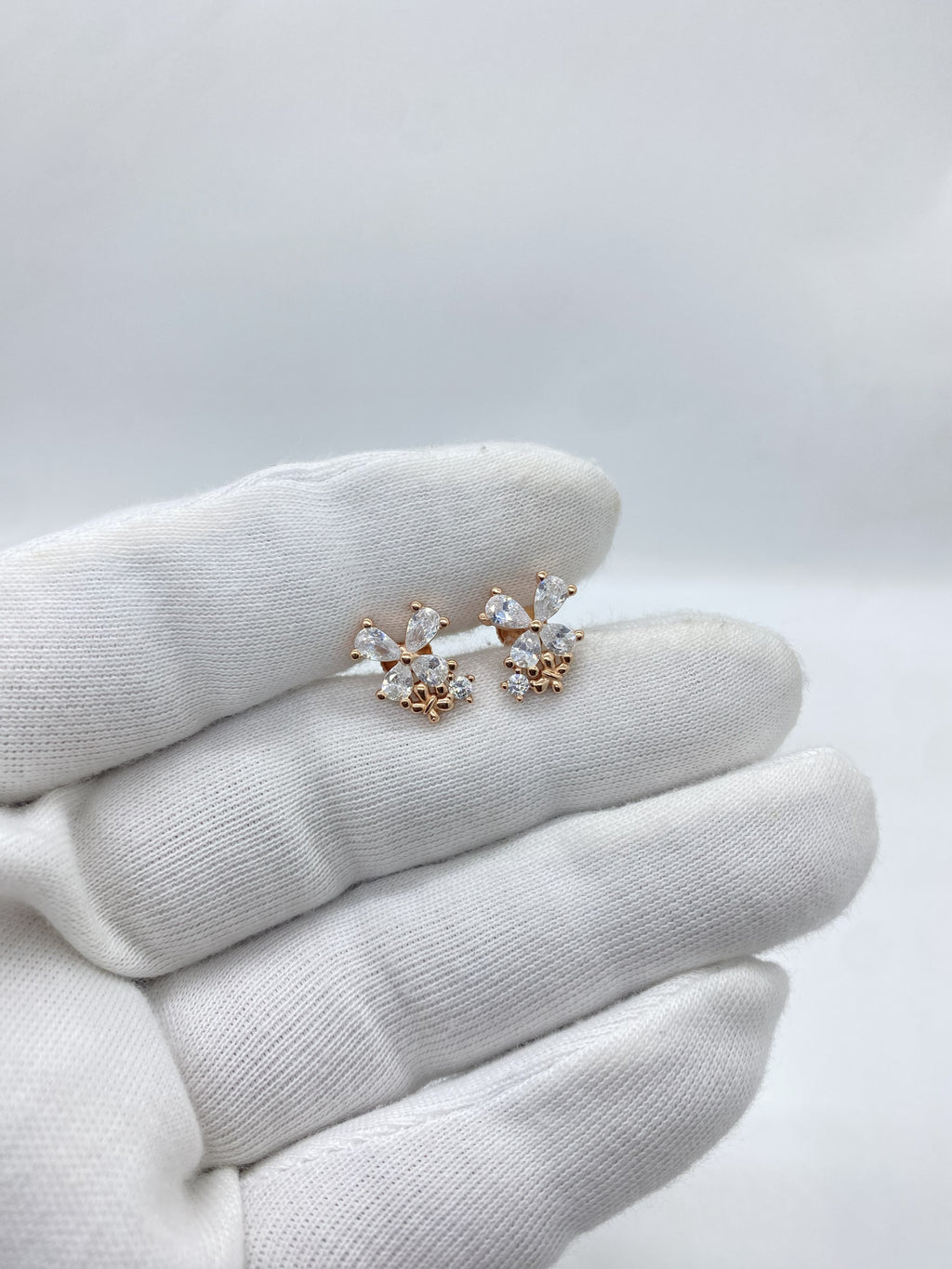 sparkling petal studs
