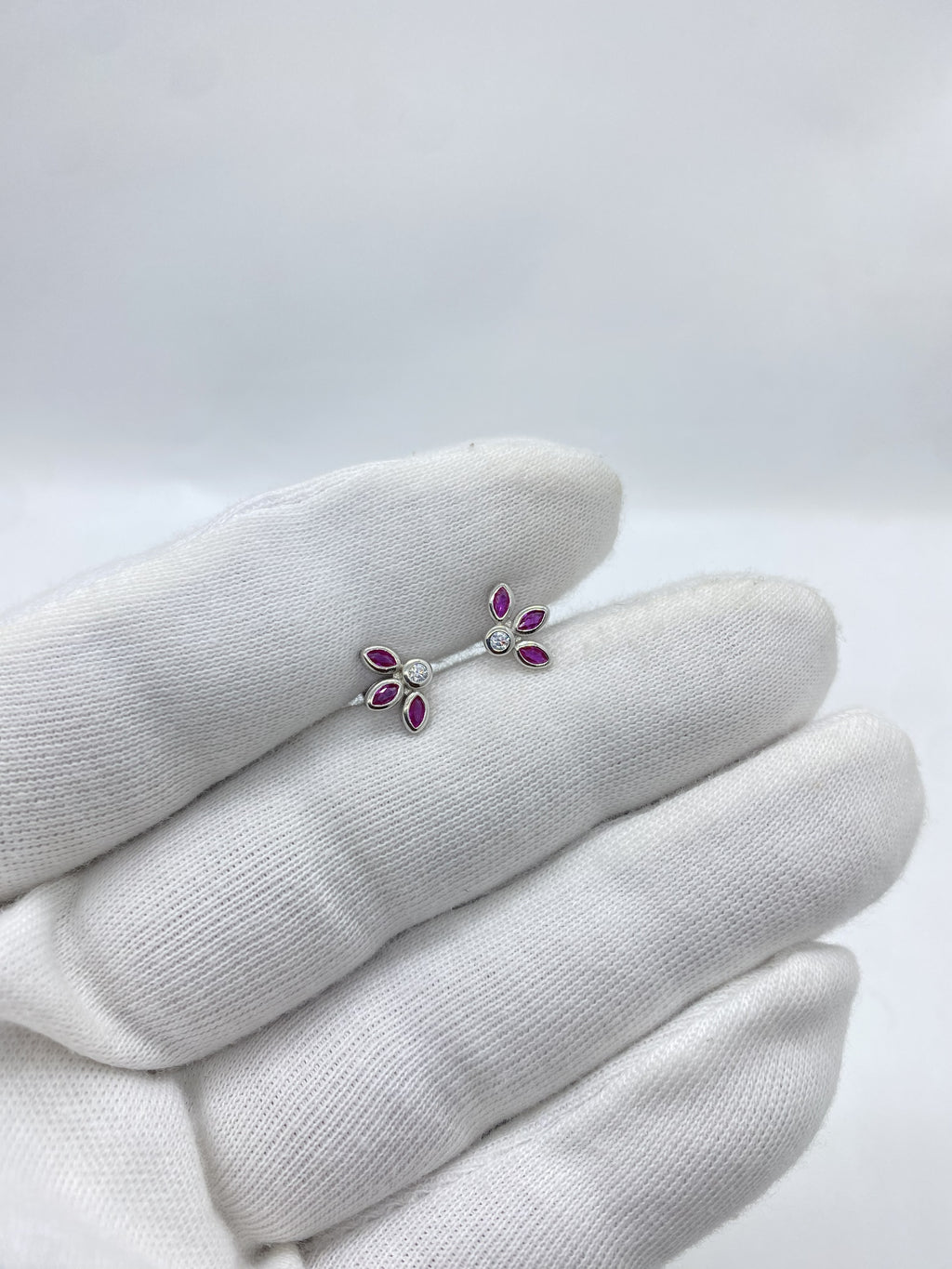 Ruby Wing studs