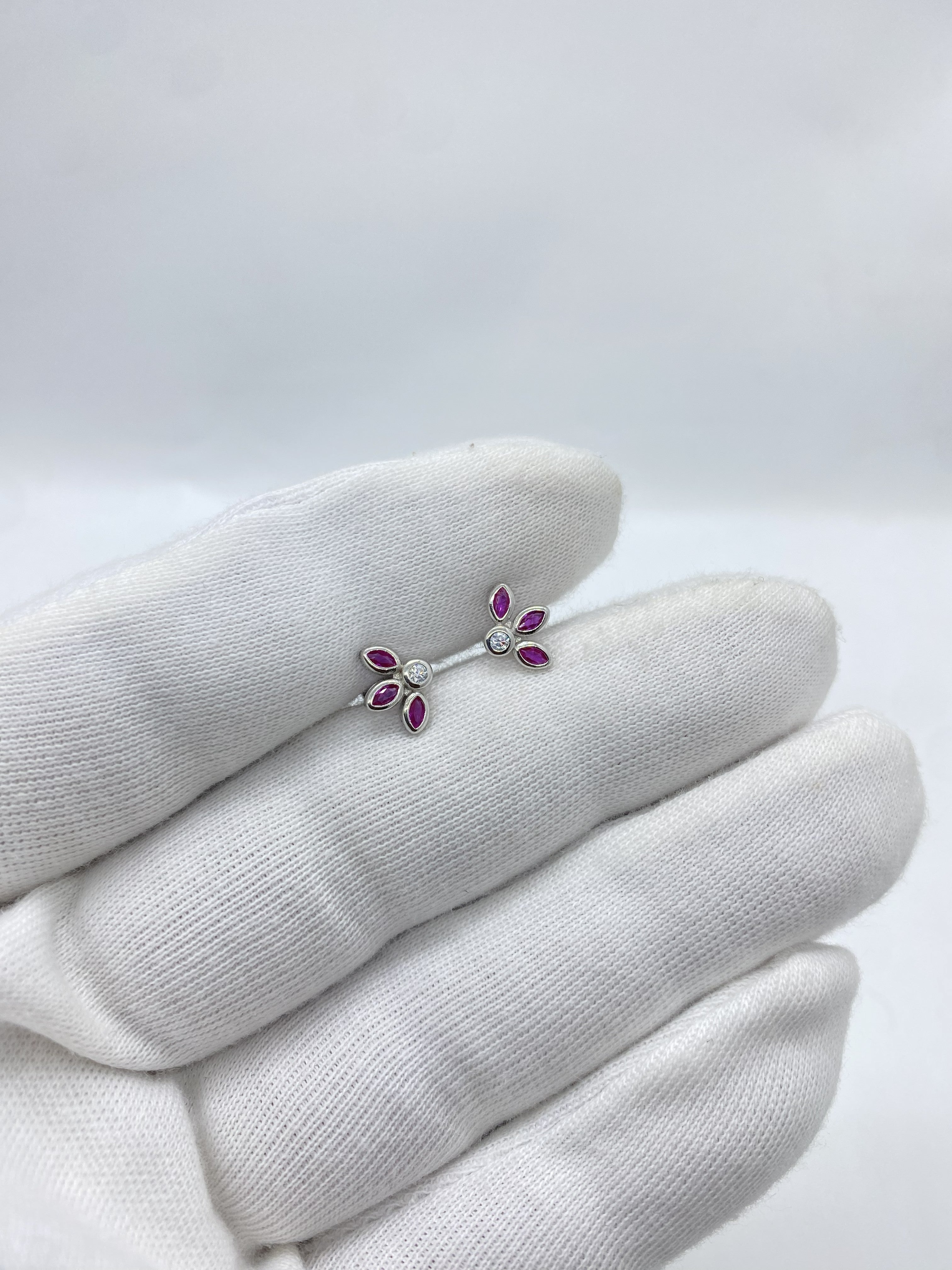 Ruby Wing studs
