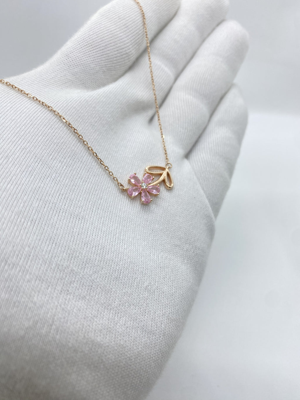 Pink Floral In Rose Silver