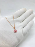 Pink Cute Daisy In Rose Silver