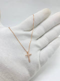 Cross In Rose Silver