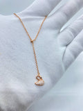 Swan Hanging In Rose Silver
