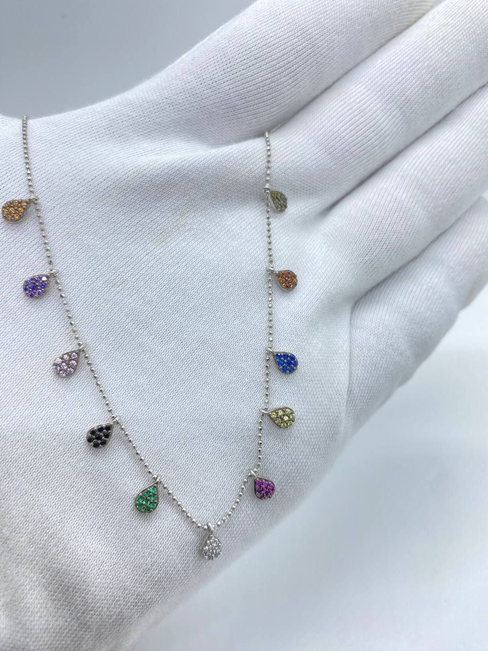 Multi Color Hanging Necklace