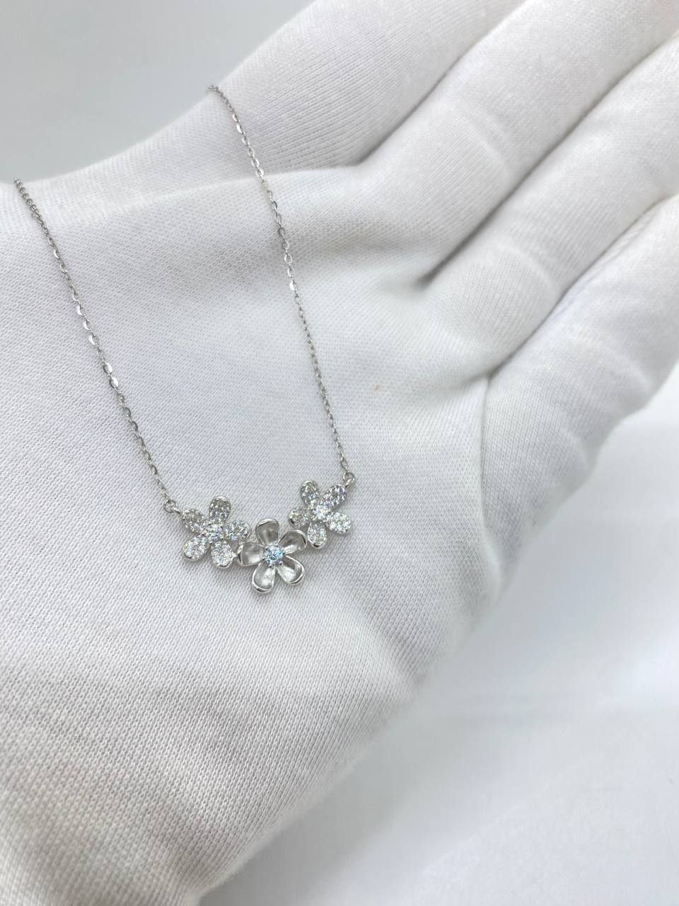 Three Flower Necklace