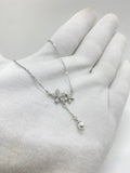 Pearl Hanging Flower Necklace