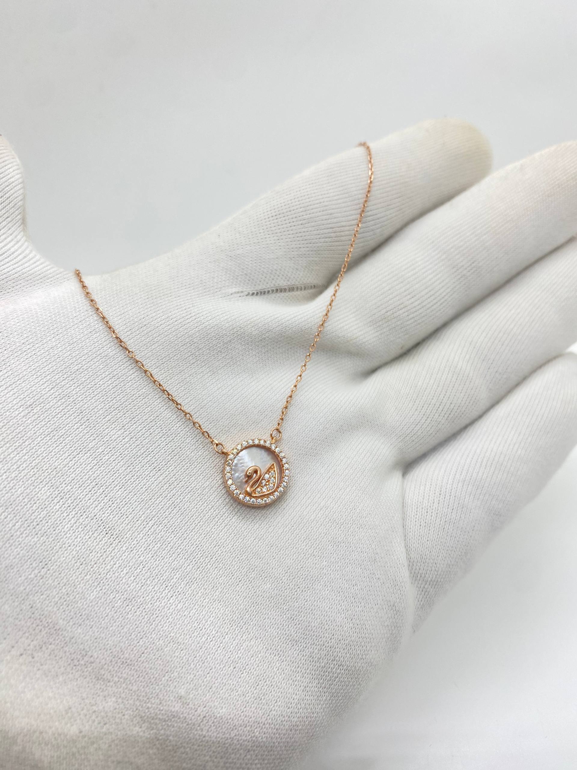 Swan In Rose Silver