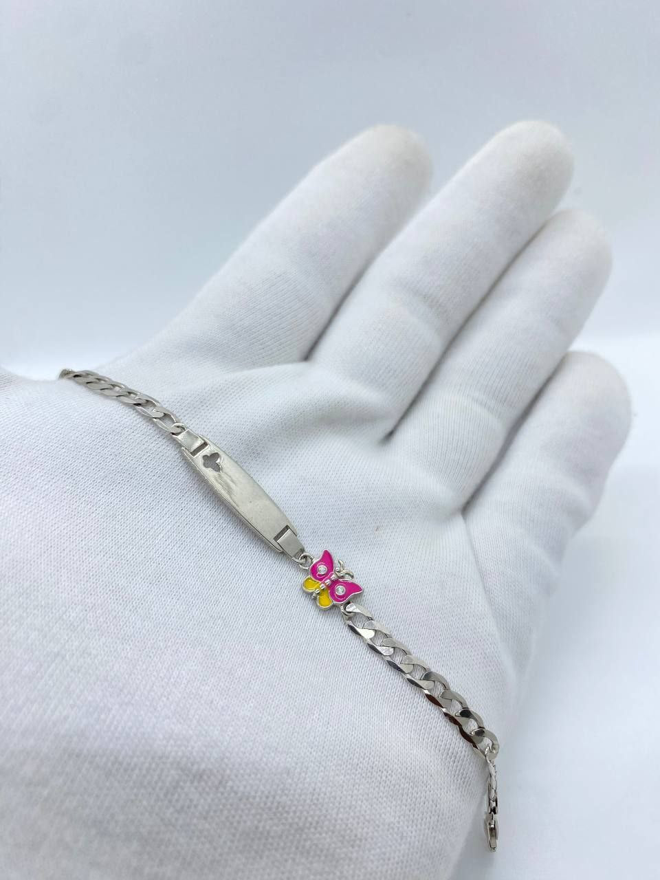 pink butterfly bracelet