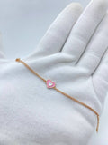 Rose silver baby bracelet 92.5