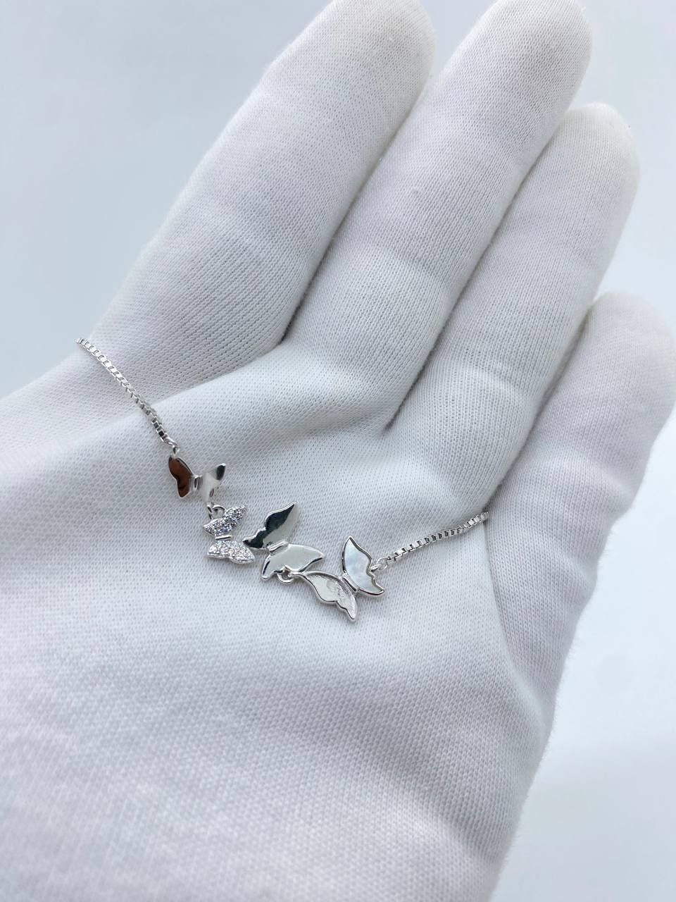 silver butterfly adjustable 92.5