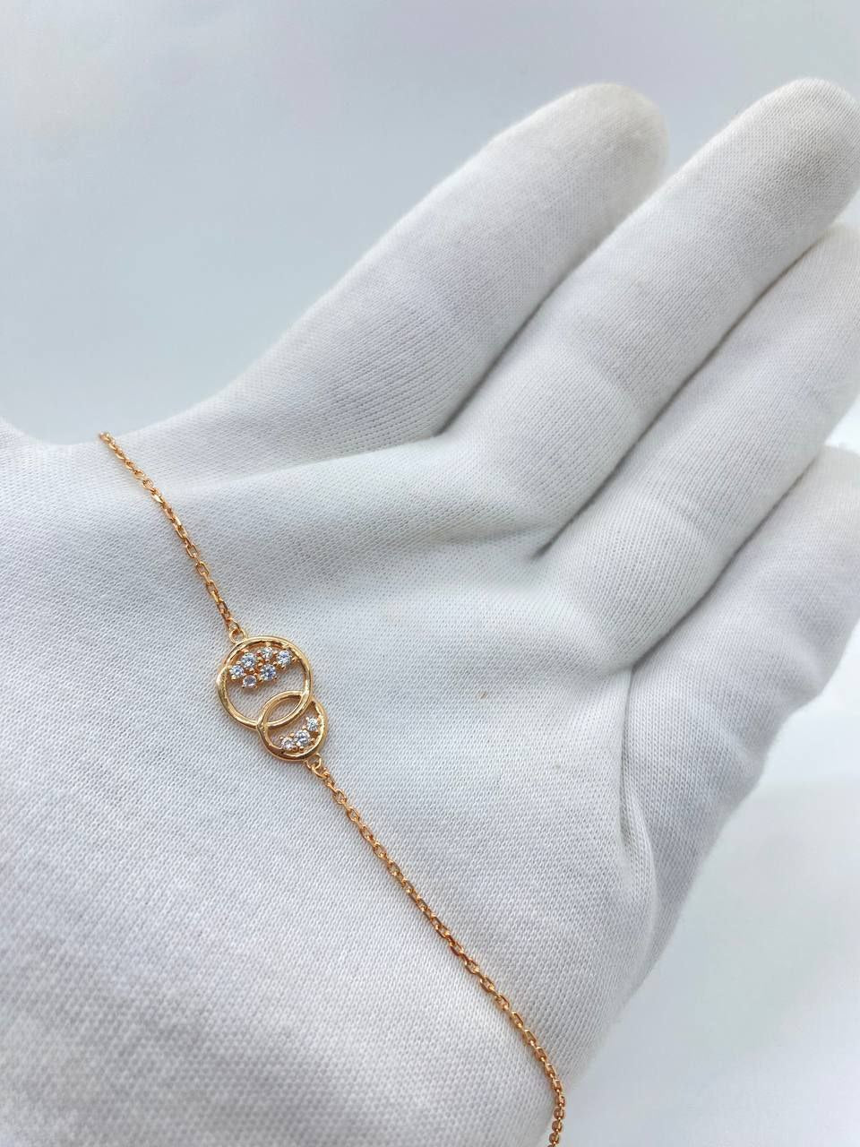 Rose silver bracelet