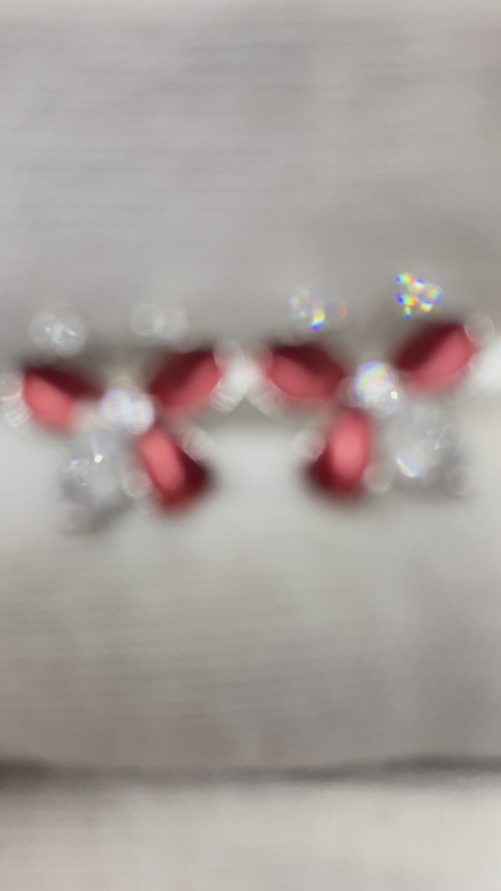 silver flower type butterfly earring
